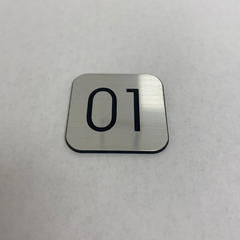 Square Number Plate - Chrome